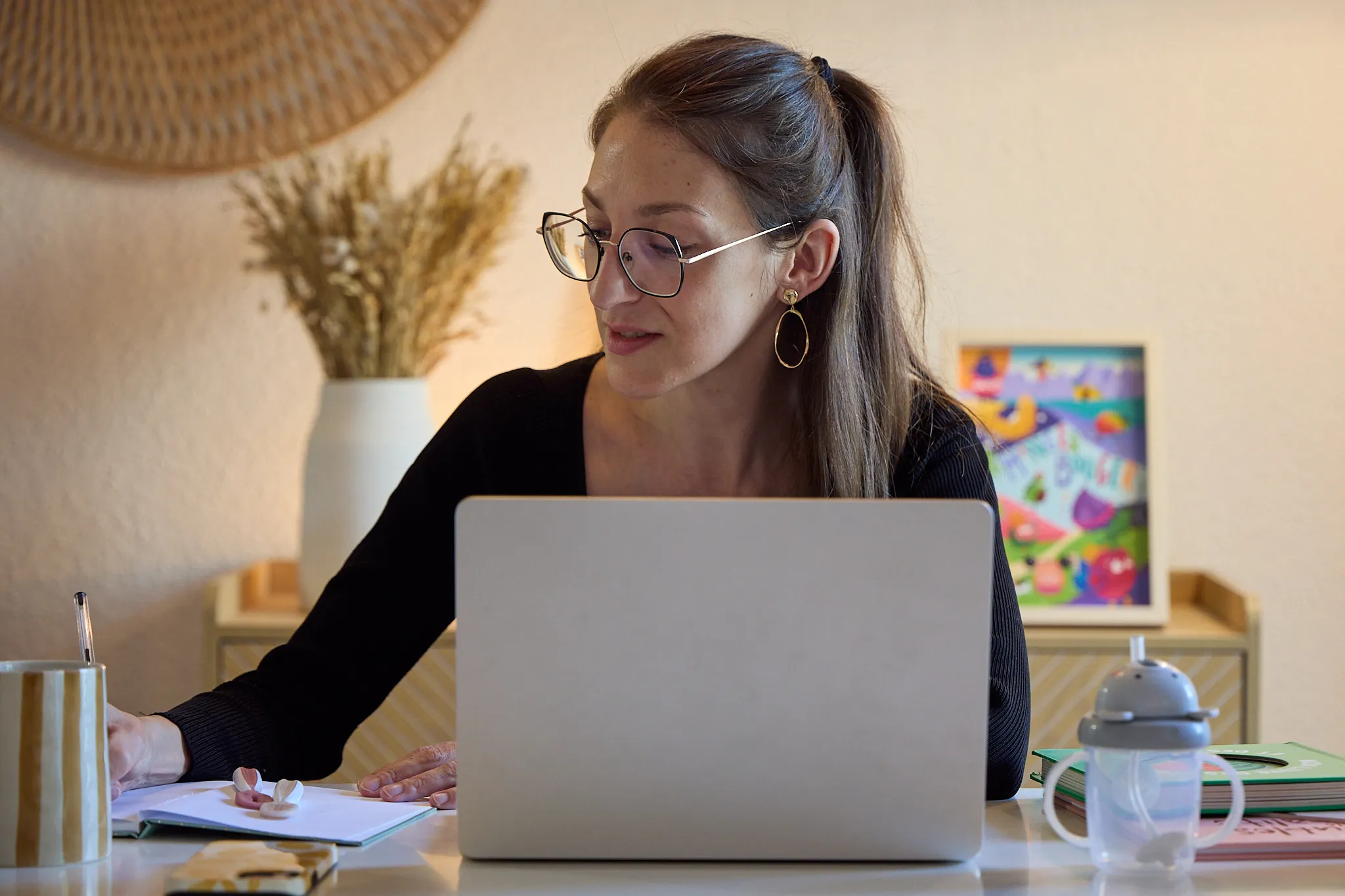 Morgane Laborde lors d’une consultation en visioconférence